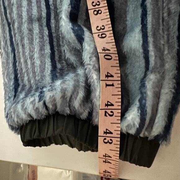 Tru Kolors Blue Striped Fleece Joggers Pants Size XXL Sherpa Men's Matching - Picture 9 of 11